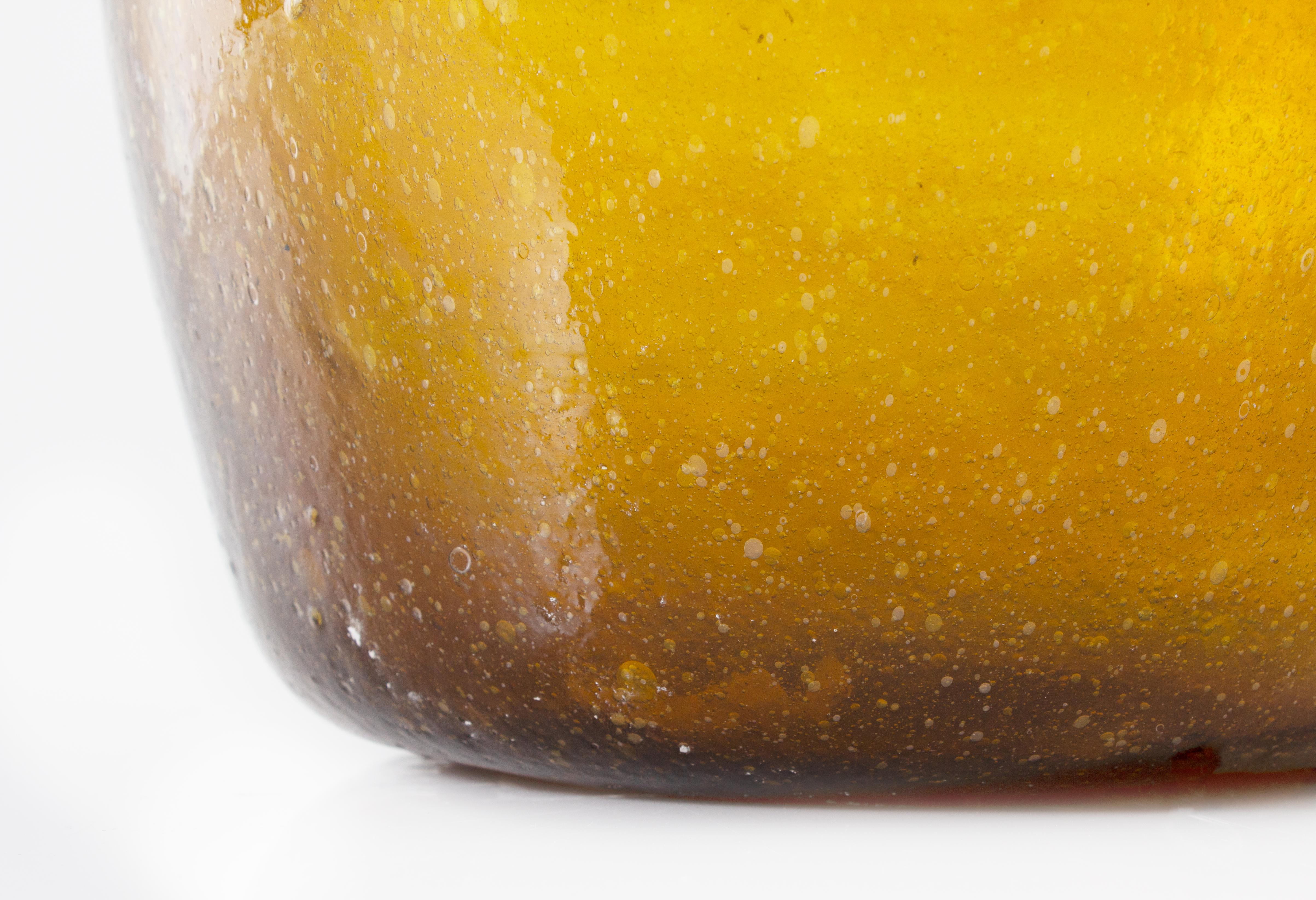 Artisan Made Hand Blown Glass Jar In Good Condition In Dallas, TX