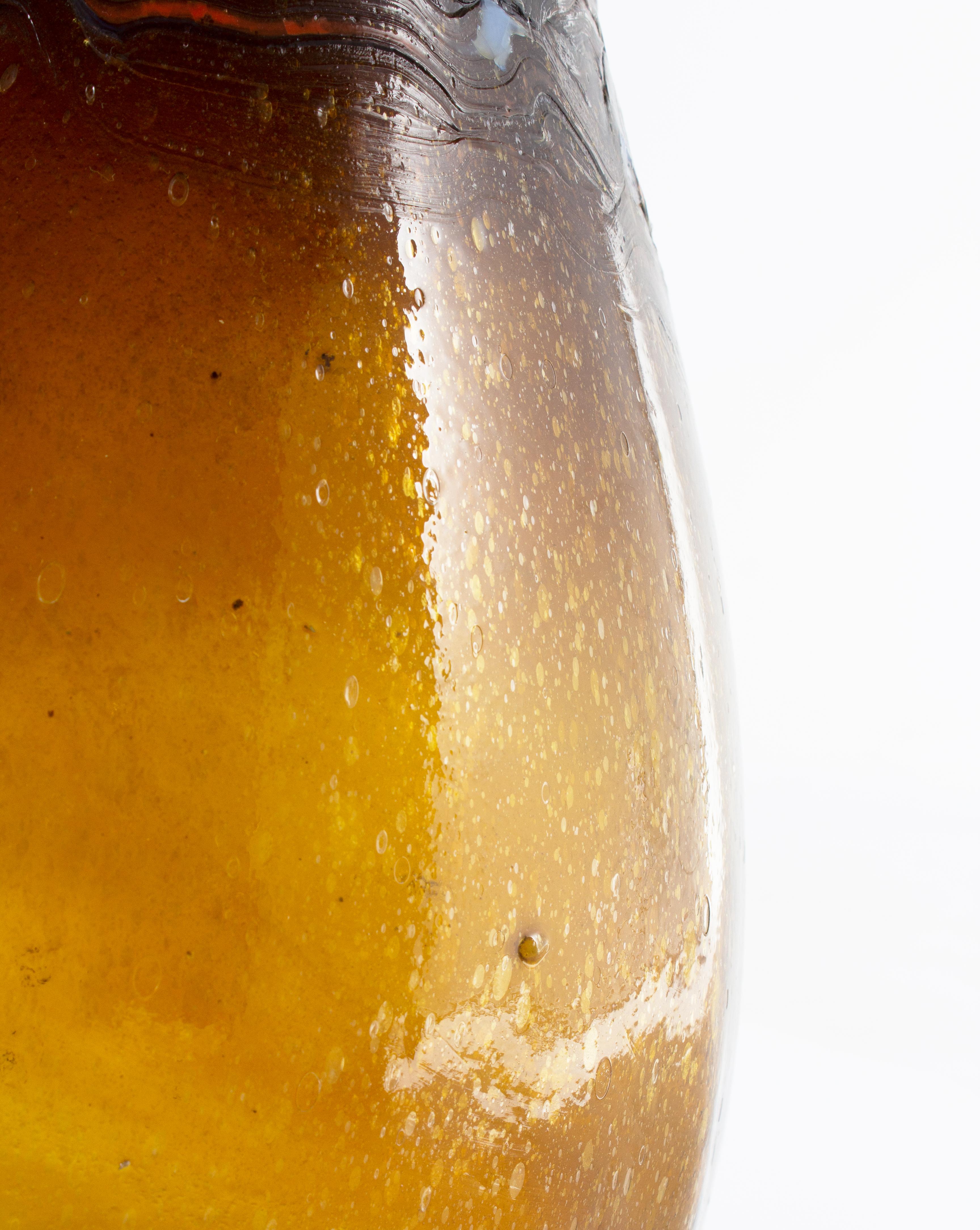 20th Century Artisan Made Hand Blown Glass Jar