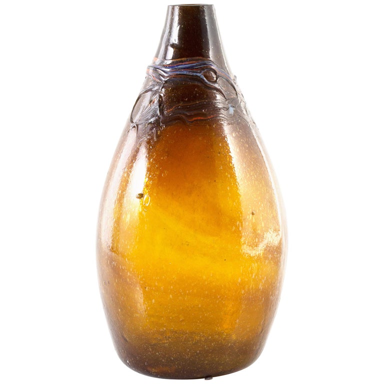 Artisan Made Hand Blown Glass Jar For Sale at 1stDibs