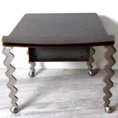 Artisan Made Industrial Steel Swivel Top TV Base