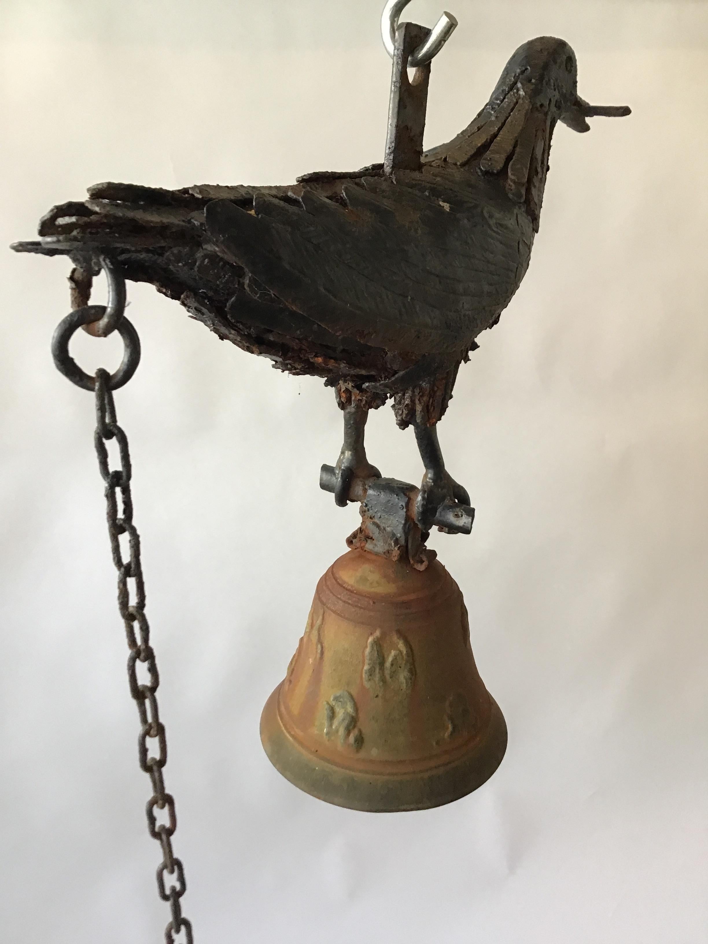 Artisan Made Iron Dove Bell 9