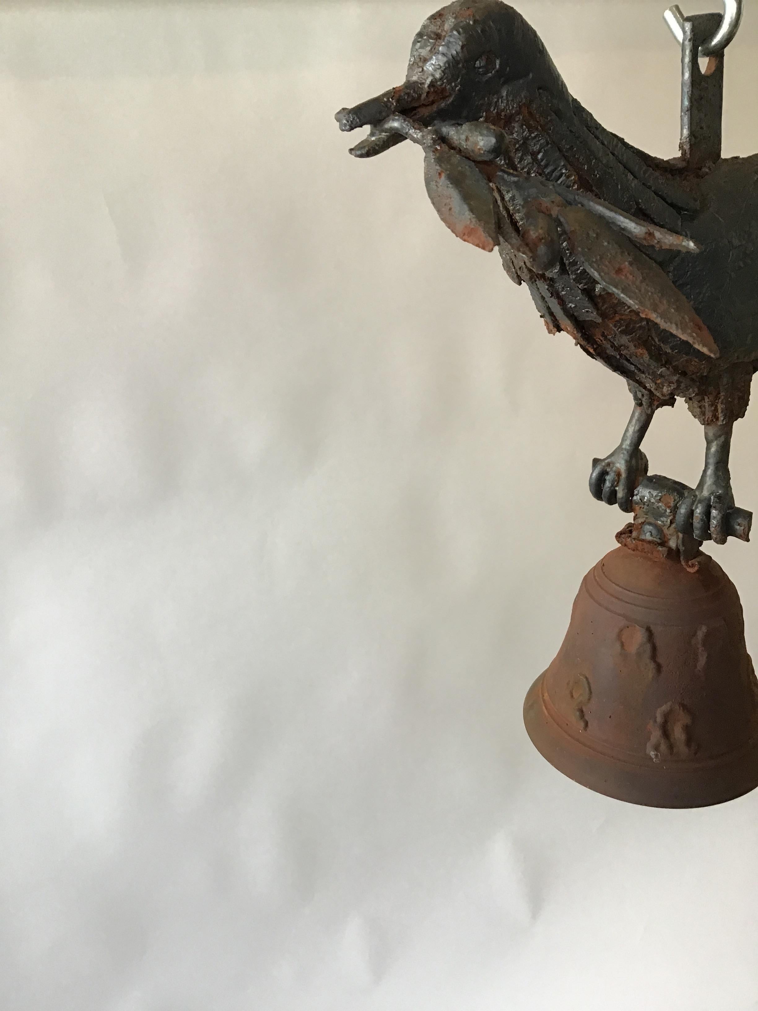 Artisan Made Iron Dove Bell 1