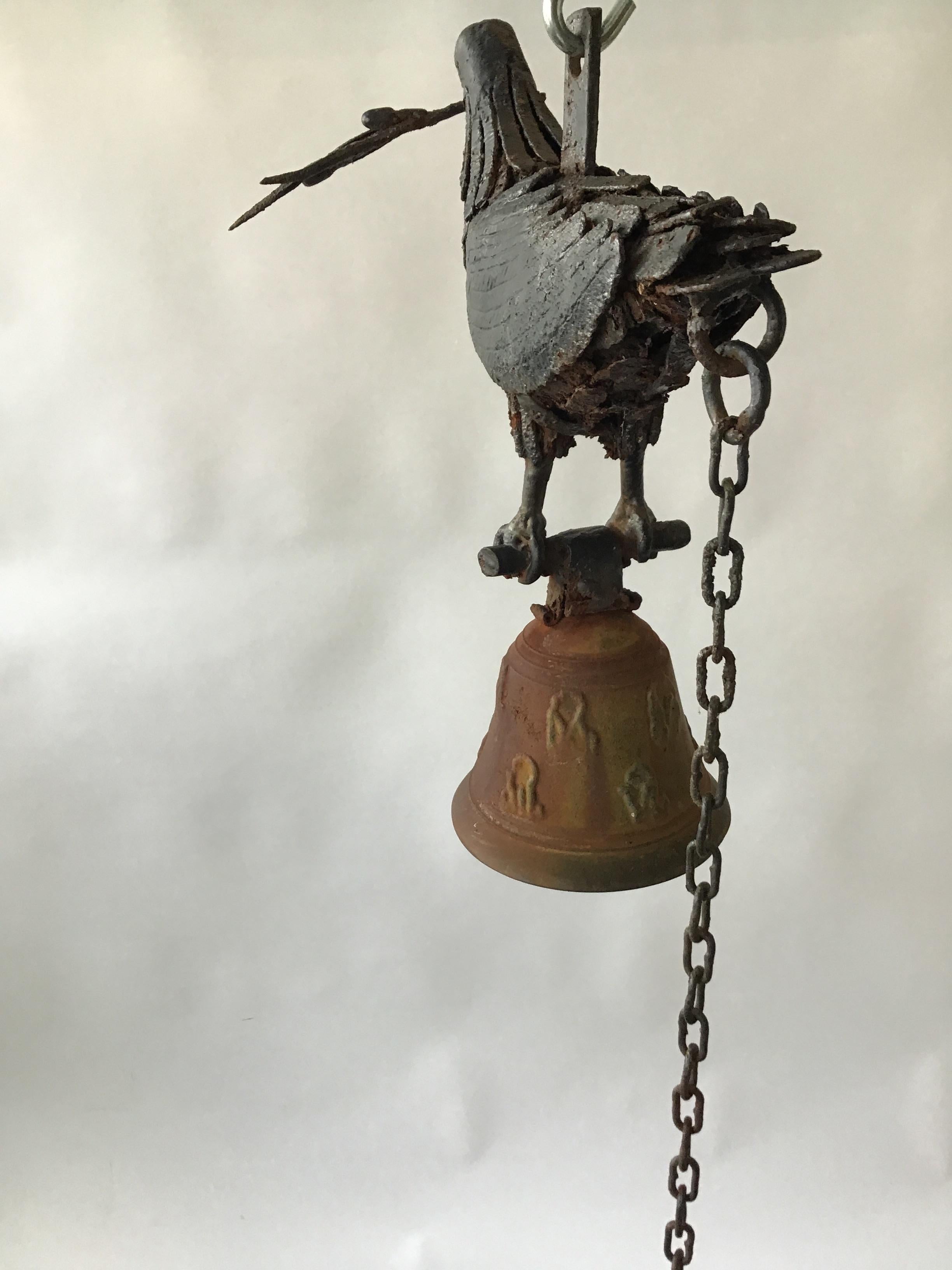 Artisan Made Iron Dove Bell 4