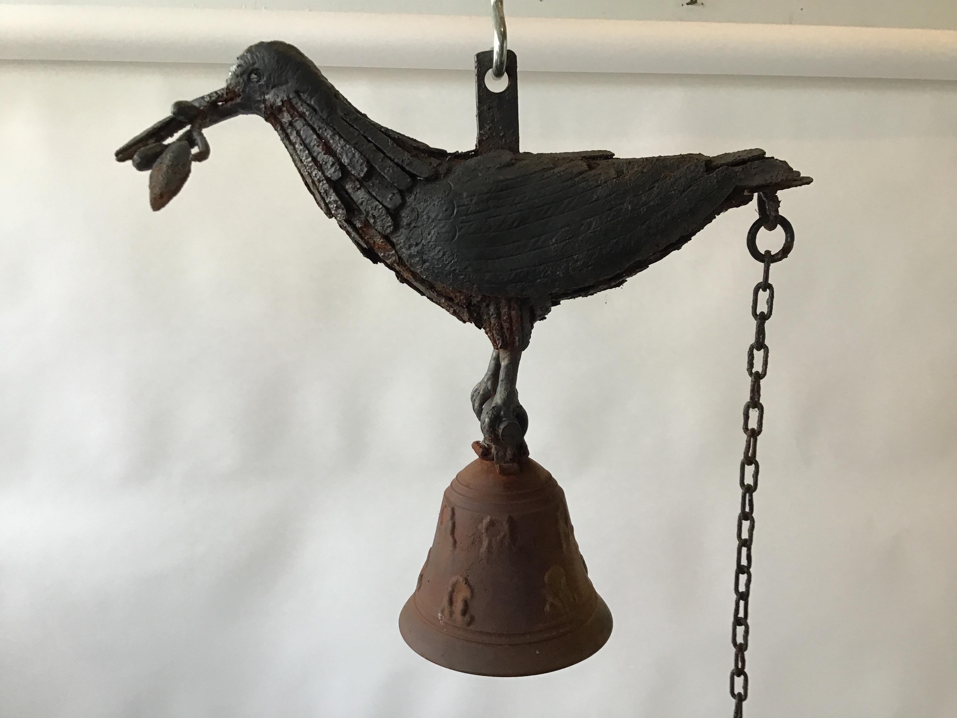 Artisan Made Iron Dove Bell 5