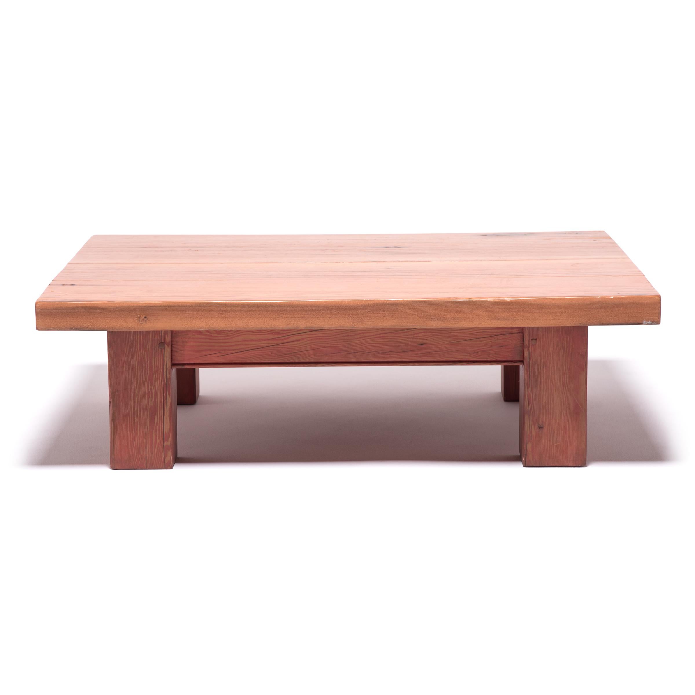 Plankenplatte niedriger Tisch (amerikanisch)