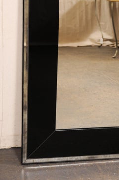 Artisan Made Mirror w/Black Glass Surround 4.5' Tall (Accepting Custom Orders!)