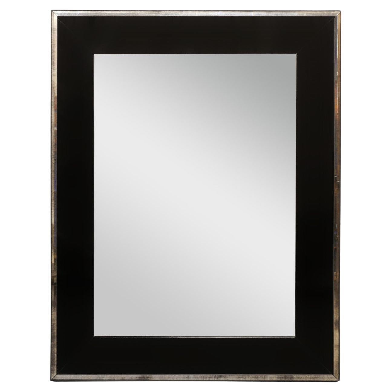 Artisan Made Mirror w/Black Glass Surround 4.5' Tall (Accepting Custom Orders!)