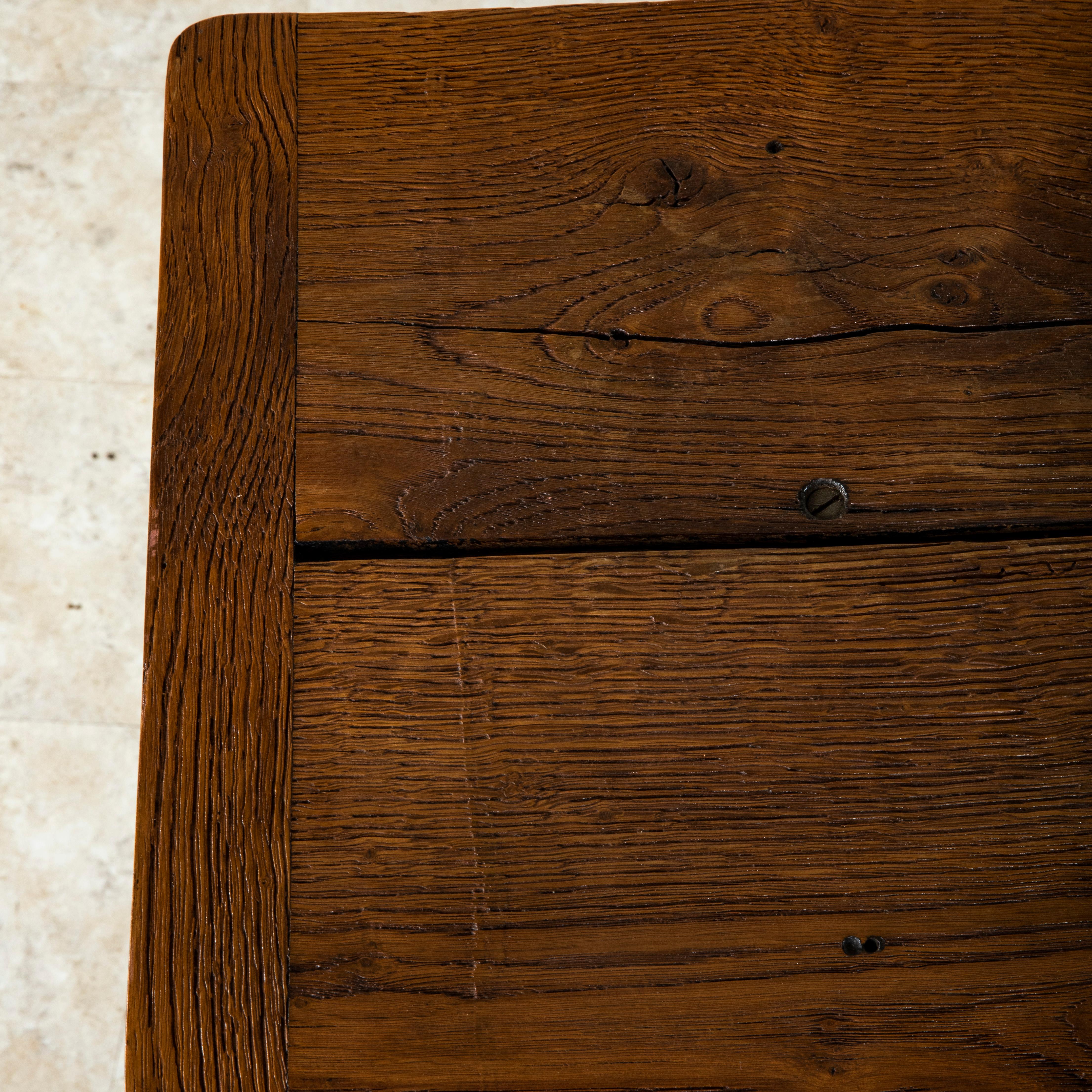 Artisan-Made Oak French Sculptor's Stand With Rotating Platform, circa 1900 6