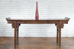 Artisan Made Prem Collection Bottle Shaped Vase with Grid Style Textured Motifs