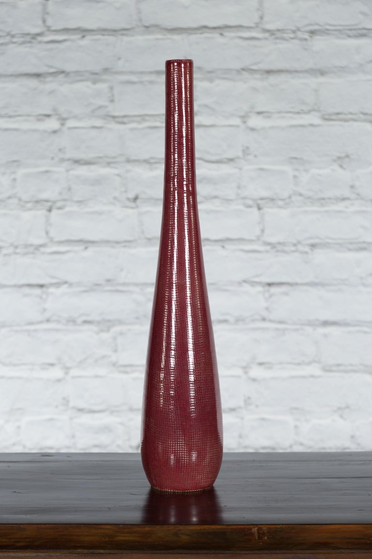 Photo inspiration: Artisan Crafted Vases Reference: Artisan Made Prem Collection Bottle Shaped Vase With Grid Style