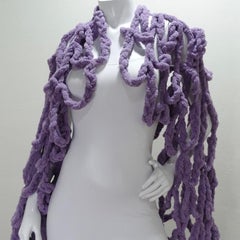 Artisan Made Purple Crochet Cardigan
