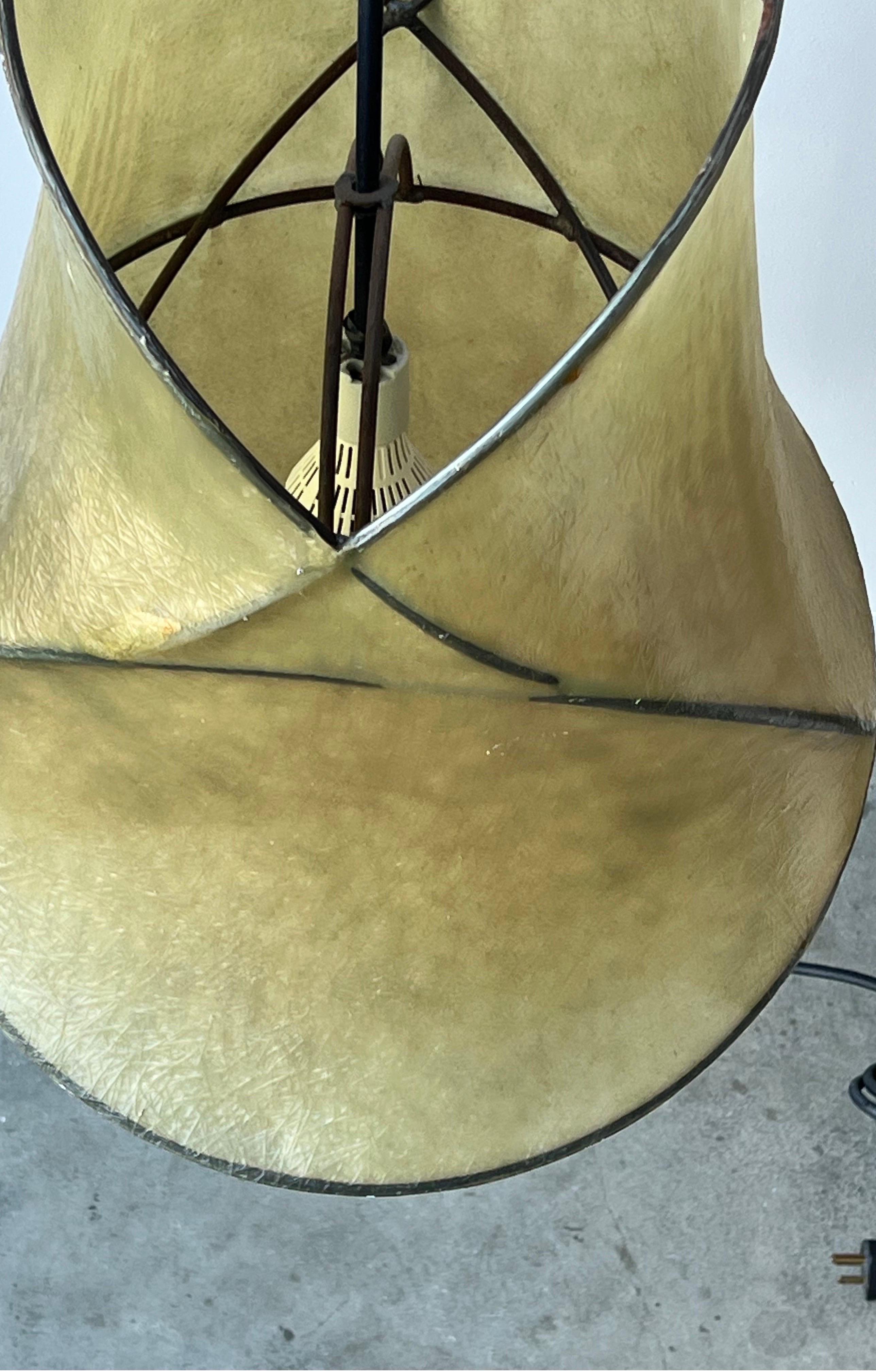 Artisan Made Resin and Steel 'Cocoon' Pendant Lights  For Sale 4