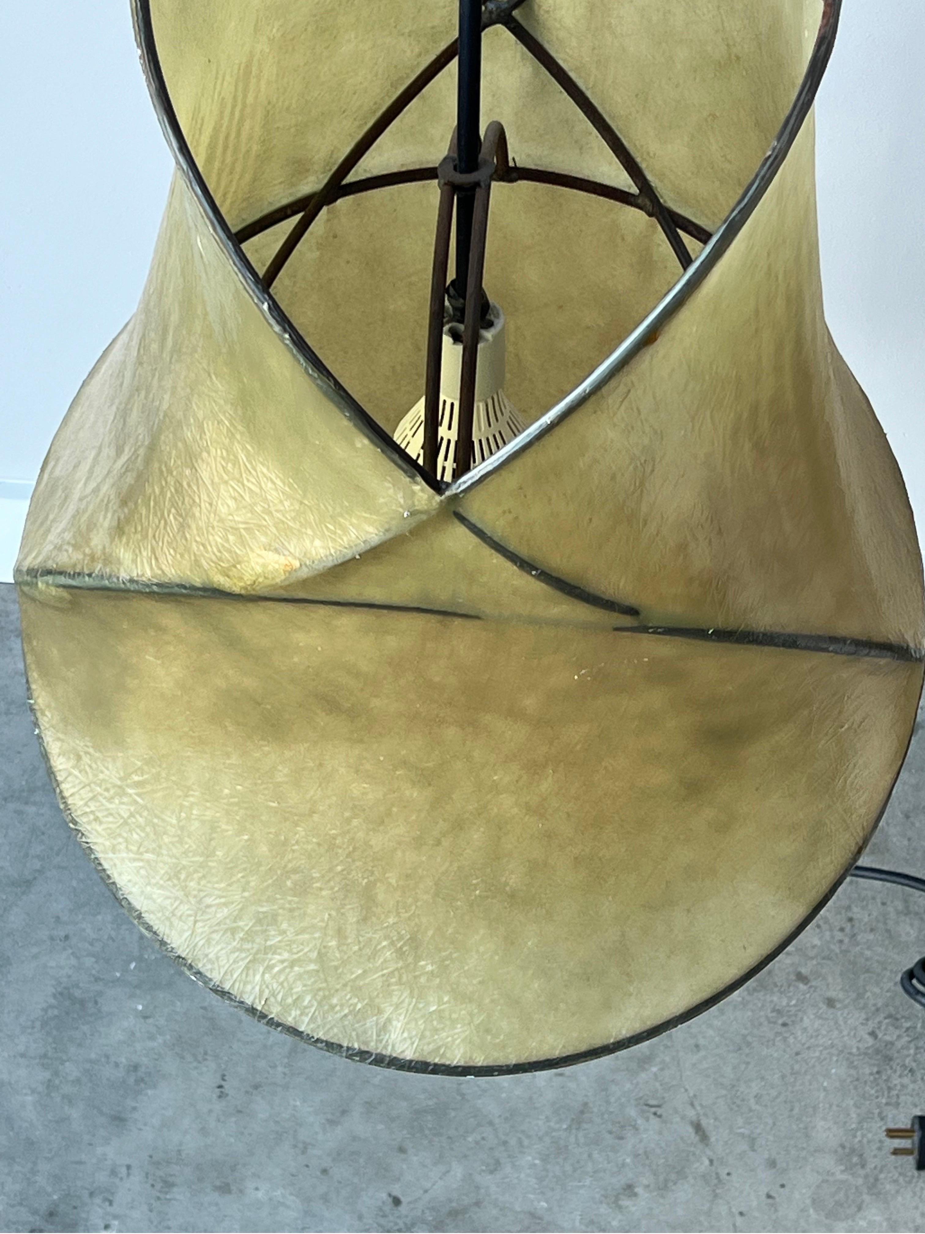 Artisan Made Resin and Steel 'Cocoon' Pendant Lights  For Sale 2