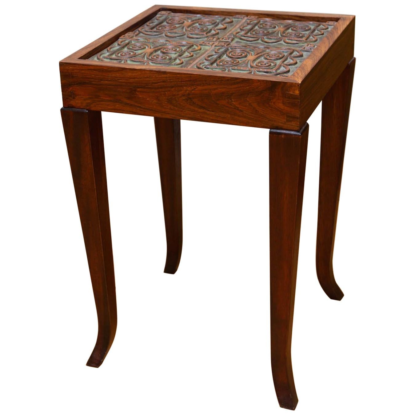 Artisan Made Tile Table For Sale