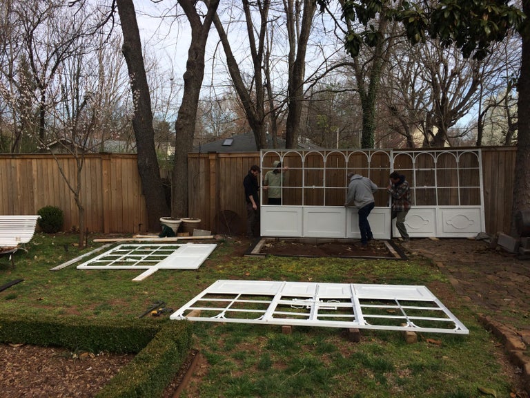 ArtisanMade Welded Steel Greenhouse with Glass Panes at 1stDibs