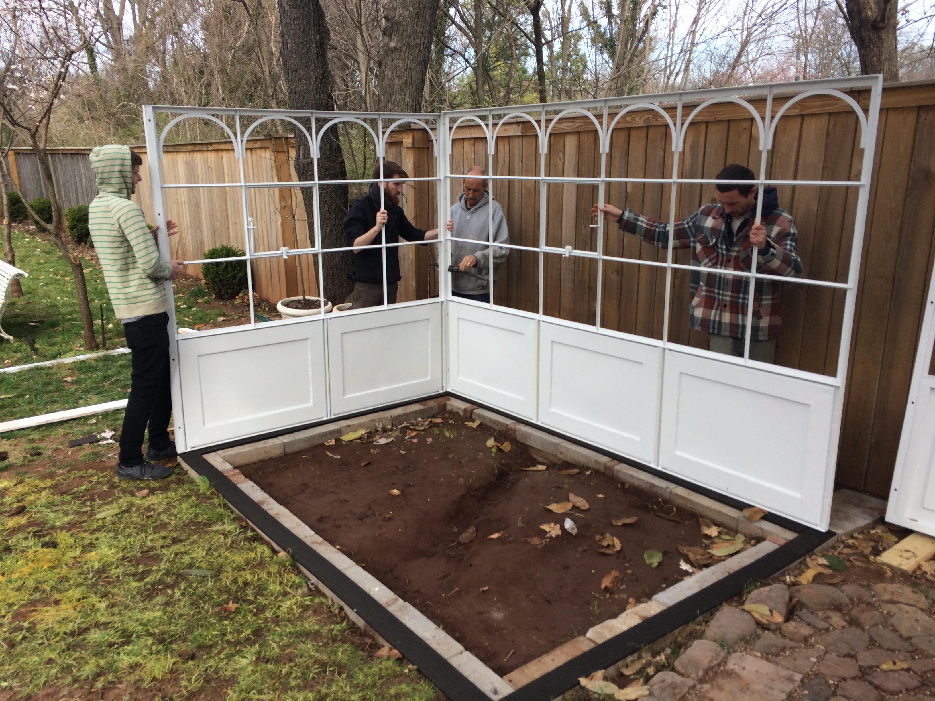 Artisan-Made Welded Steel Greenhouse with Glass Panes 2