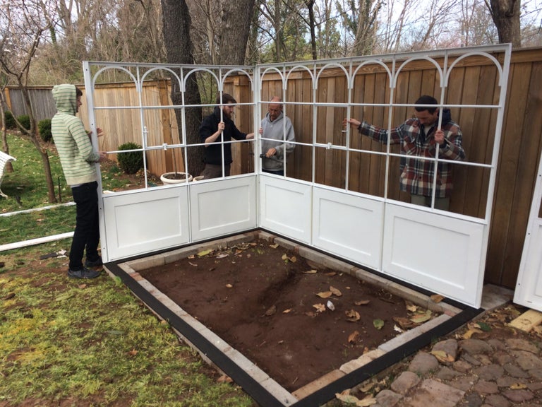 ArtisanMade Welded Steel Greenhouse with Glass Panes at 1stDibs