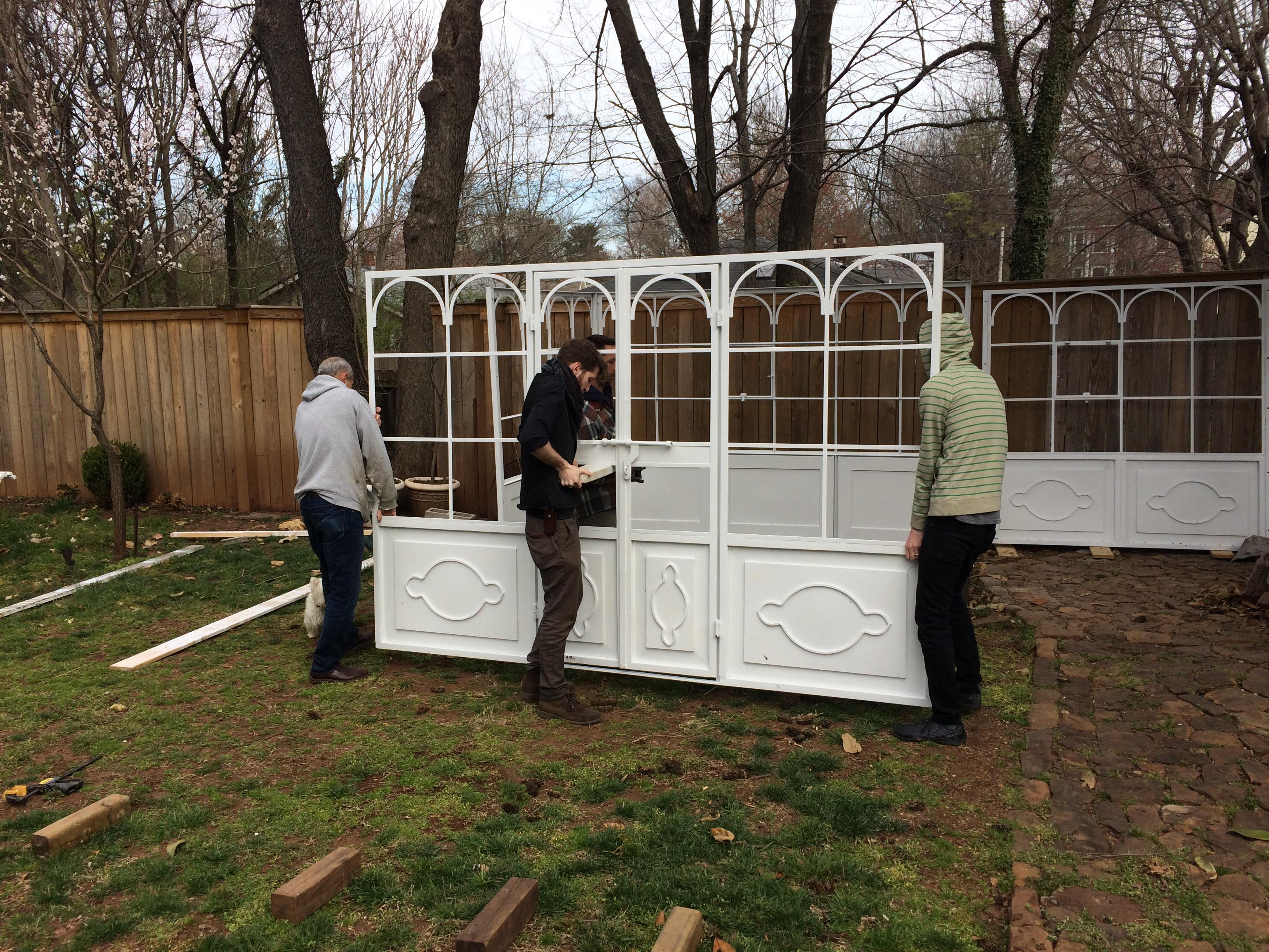 Artisan-Made Welded Steel Greenhouse with Glass Panes 3