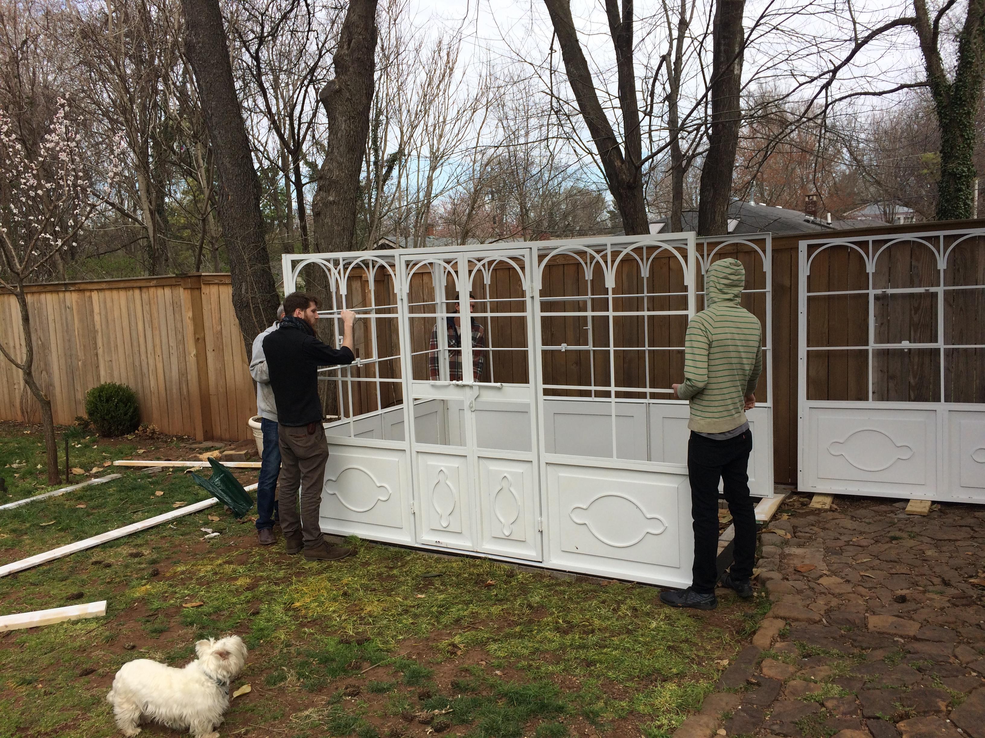 Artisan-Made Welded Steel Greenhouse with Glass Panes 4