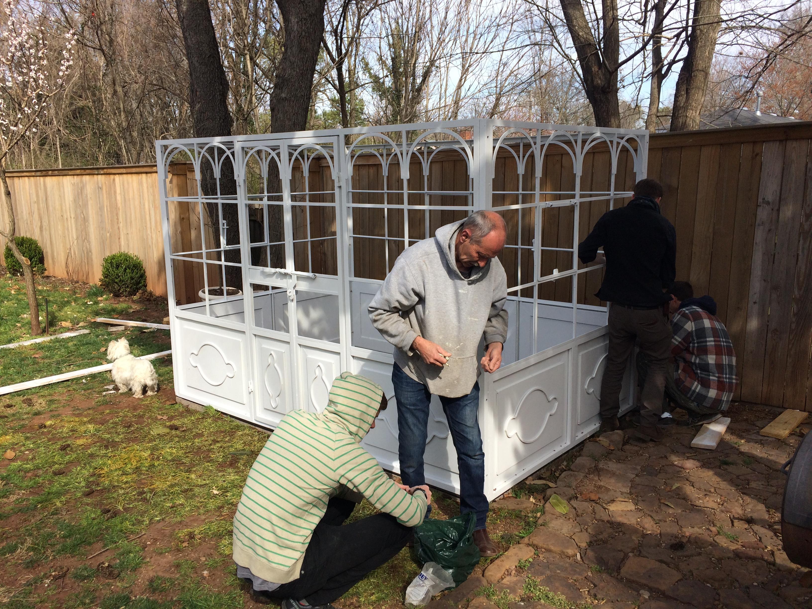 Artisan-Made Welded Steel Greenhouse with Glass Panes 5