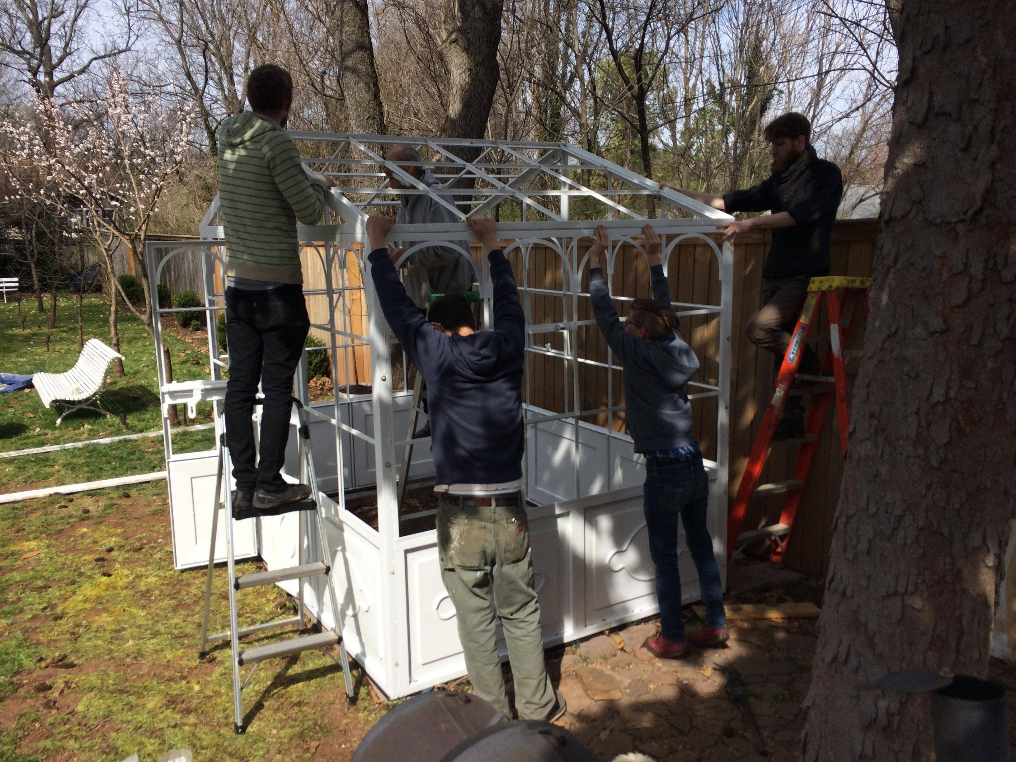Artisan-Made Welded Steel Greenhouse with Glass Panes 7