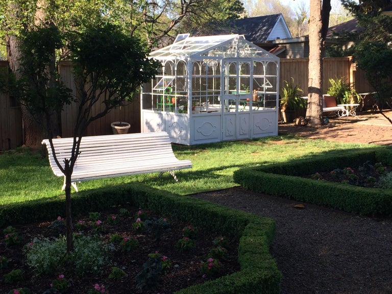 ArtisanMade Welded Steel Greenhouse with Glass Panes at 1stDibs metal greenhouse, french