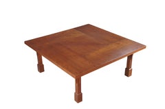 Artisan Mission Arts & Crafts Craftsman Style Cherry Coffee Cocktail Table 44"