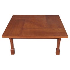 Artisan Mission Arts & Crafts Craftsman Style Cherry Coffee Cocktail Table 44"