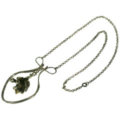 Artisan Modernist Silver Necklace