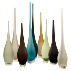 Artisan Murano Sommerso Glass "Alto" Vase