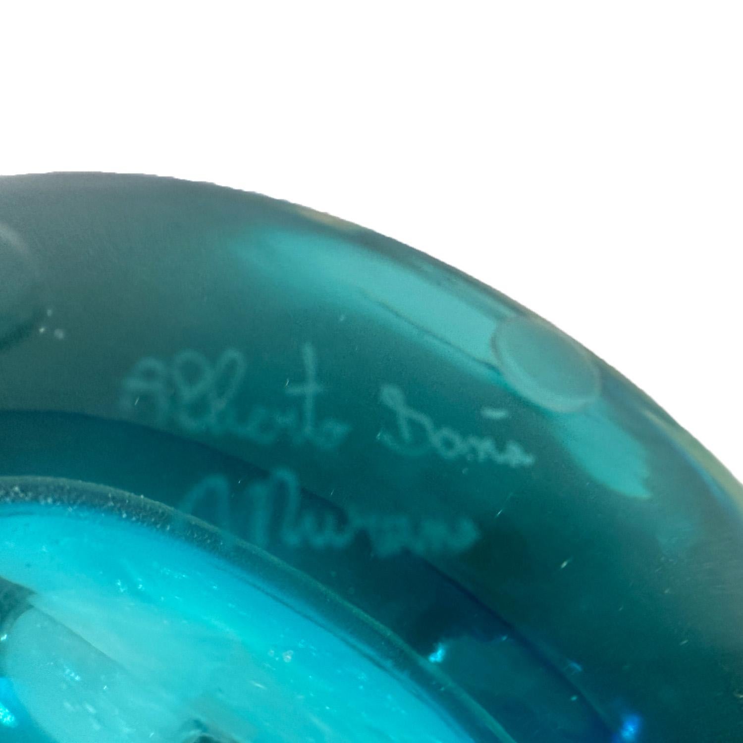 XXI secolo e contemporaneo Vaso artigianale di Murano Glass Sommerso con Avventurina in vendita