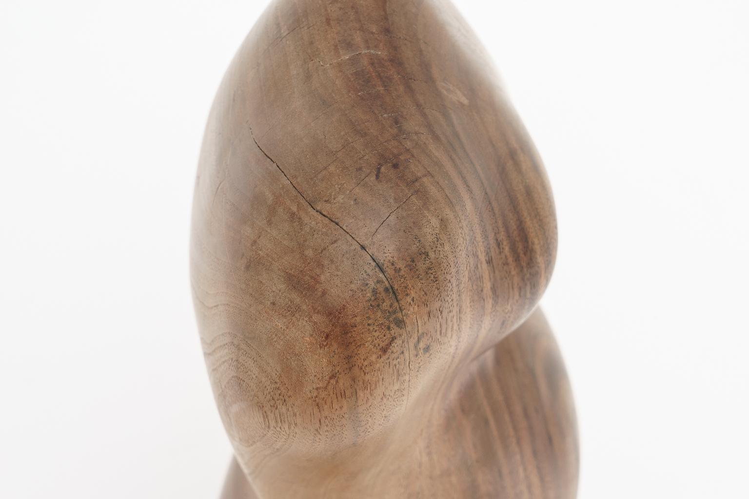 Oak Artisan Nude Female Torso Sculpture