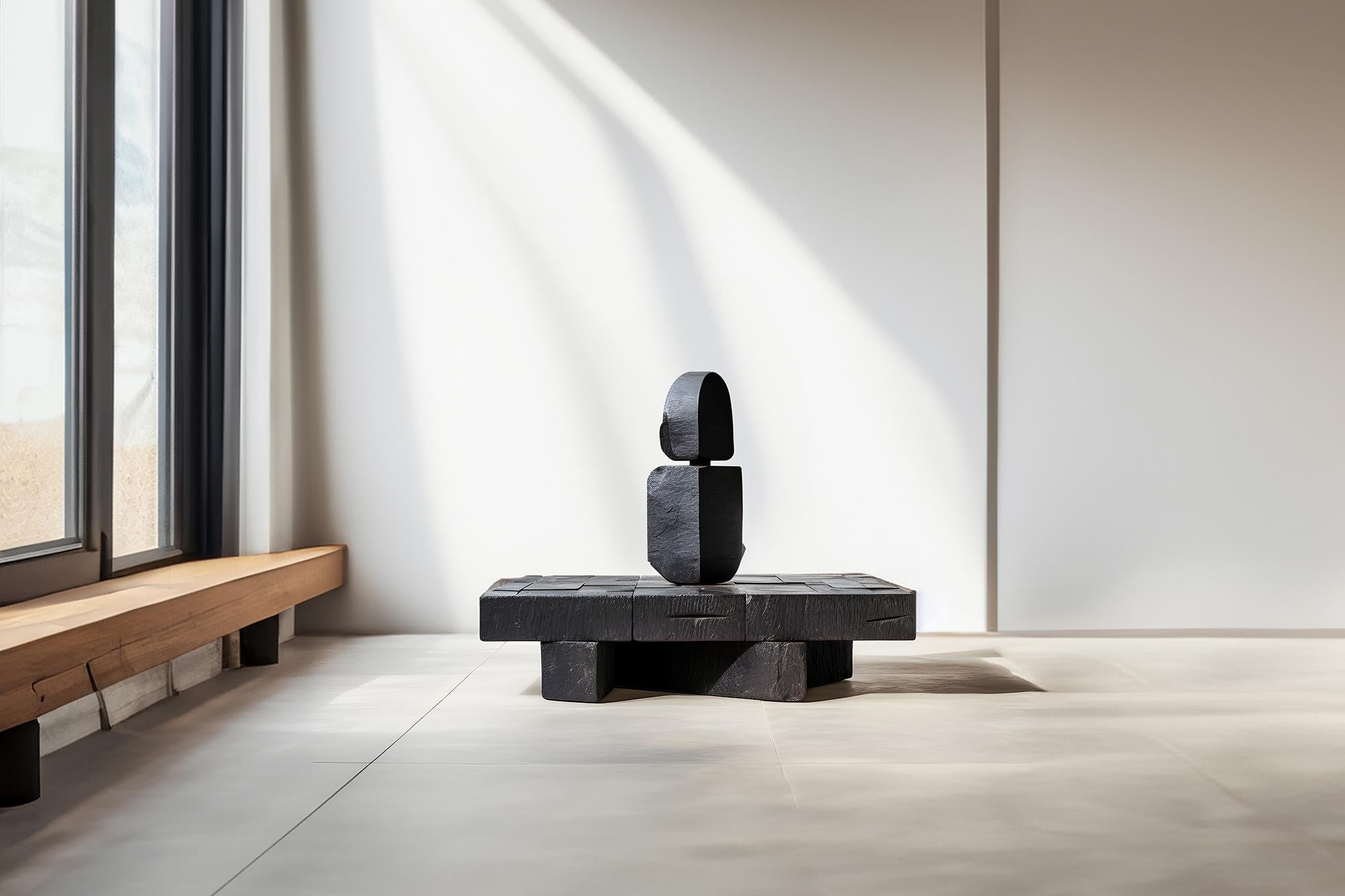 Brutalisme Artisan Oak Unseen Force n°54 : Table basse d'art par Joel Escalona en vente
