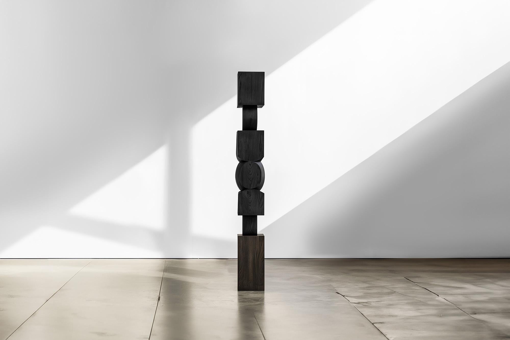 Mid-Century Modern Artisan Oak Unseen Force n°54 : Table basse d'art par Joel Escalona en vente