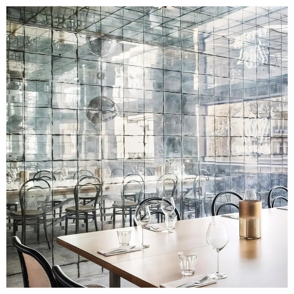 Artisan Oxidized Mosaic Mirrors per m² For Sale