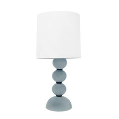 Artisan Pair of Hand-Blown Lattimo Glass Table Lamps 1960s
