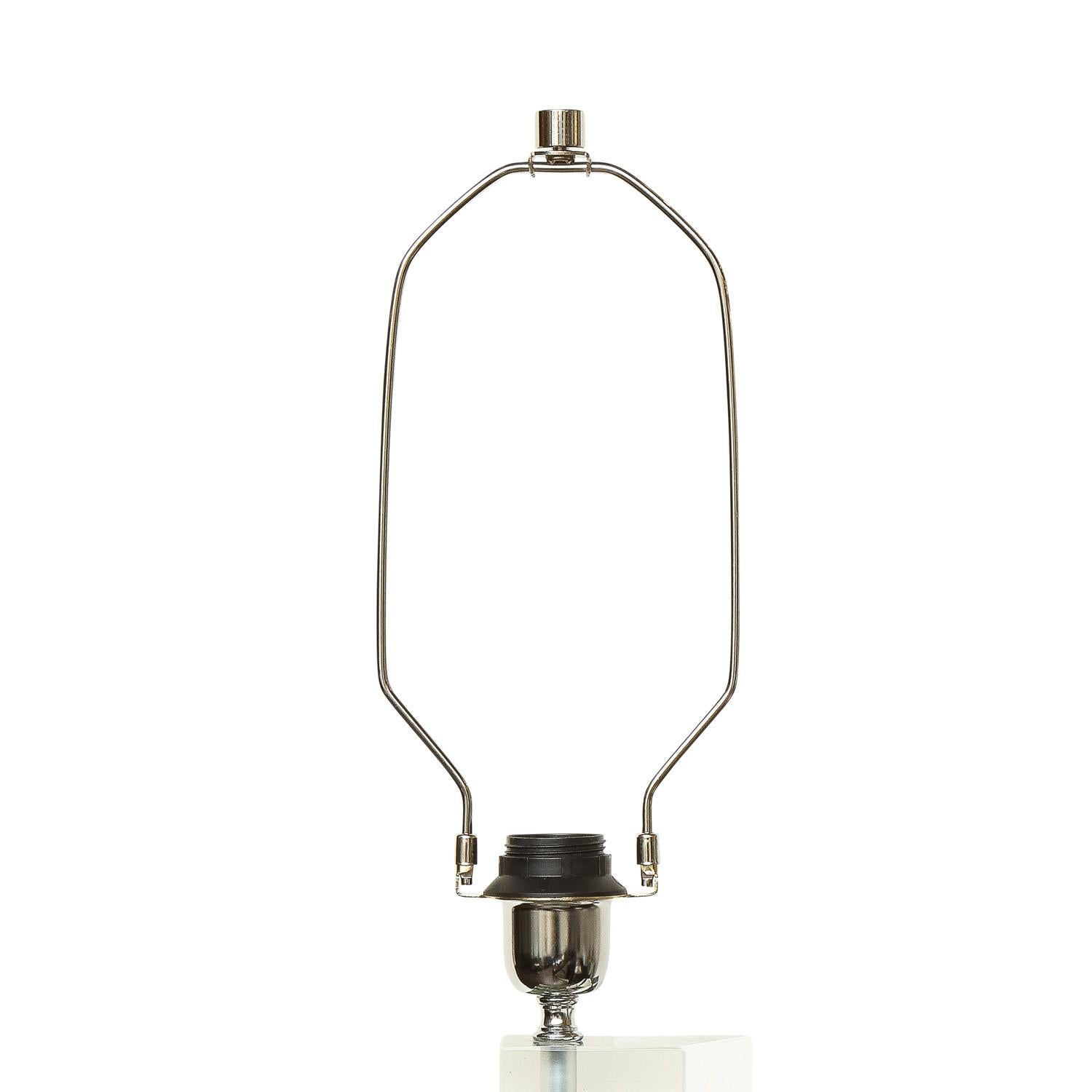 Italian Artisan Pair of Murano Glass Block Table Lamps 2022 For Sale