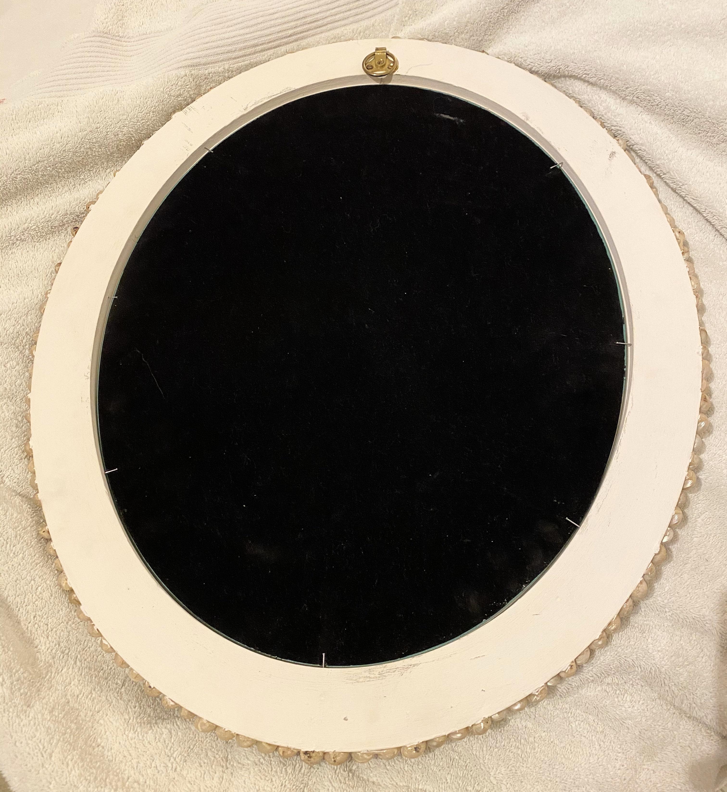 Artisan Pearl Inspired Shell Oval Mirror 2