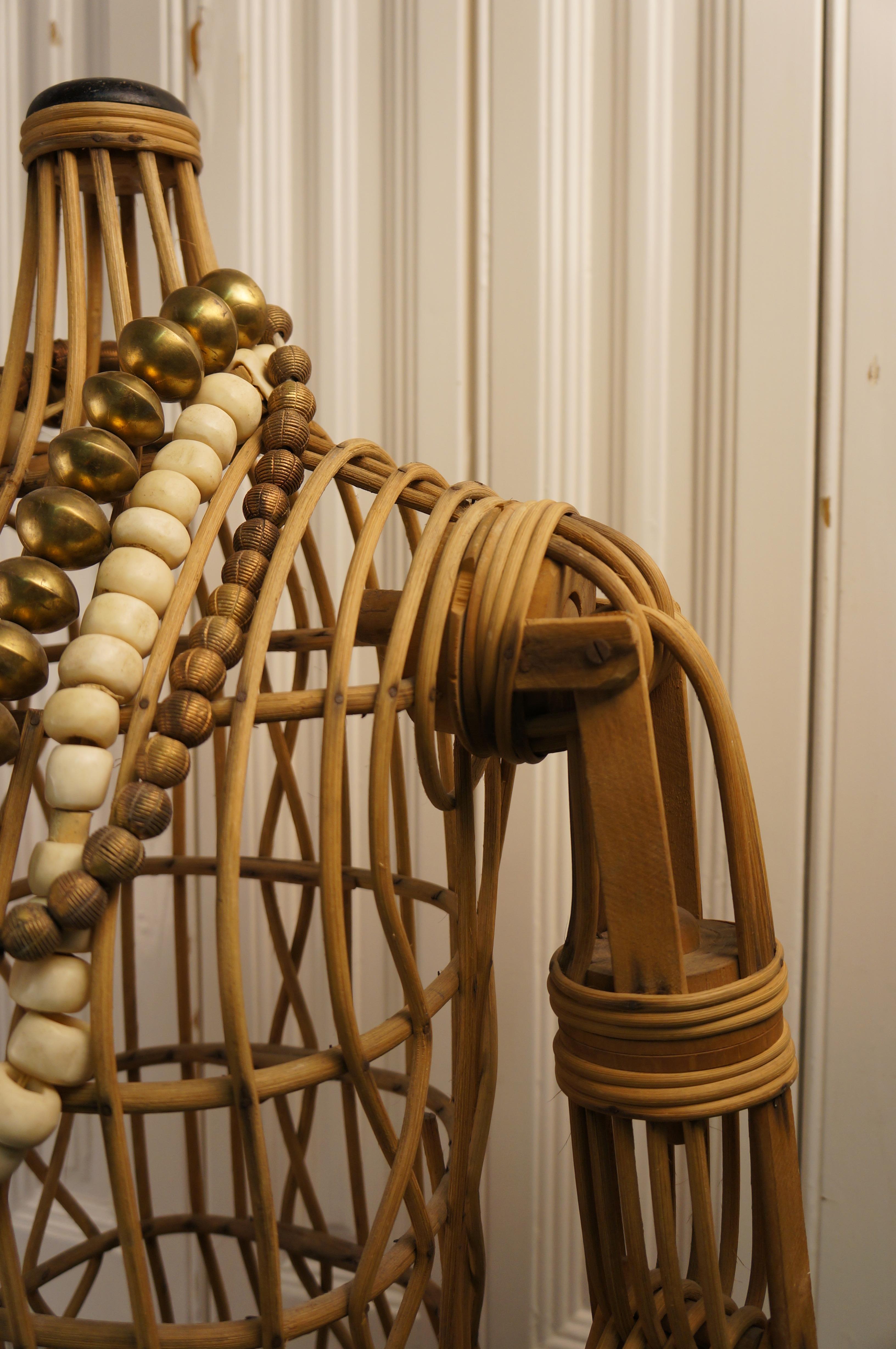 Artisan Rattan Mannequin Bust For Sale 6