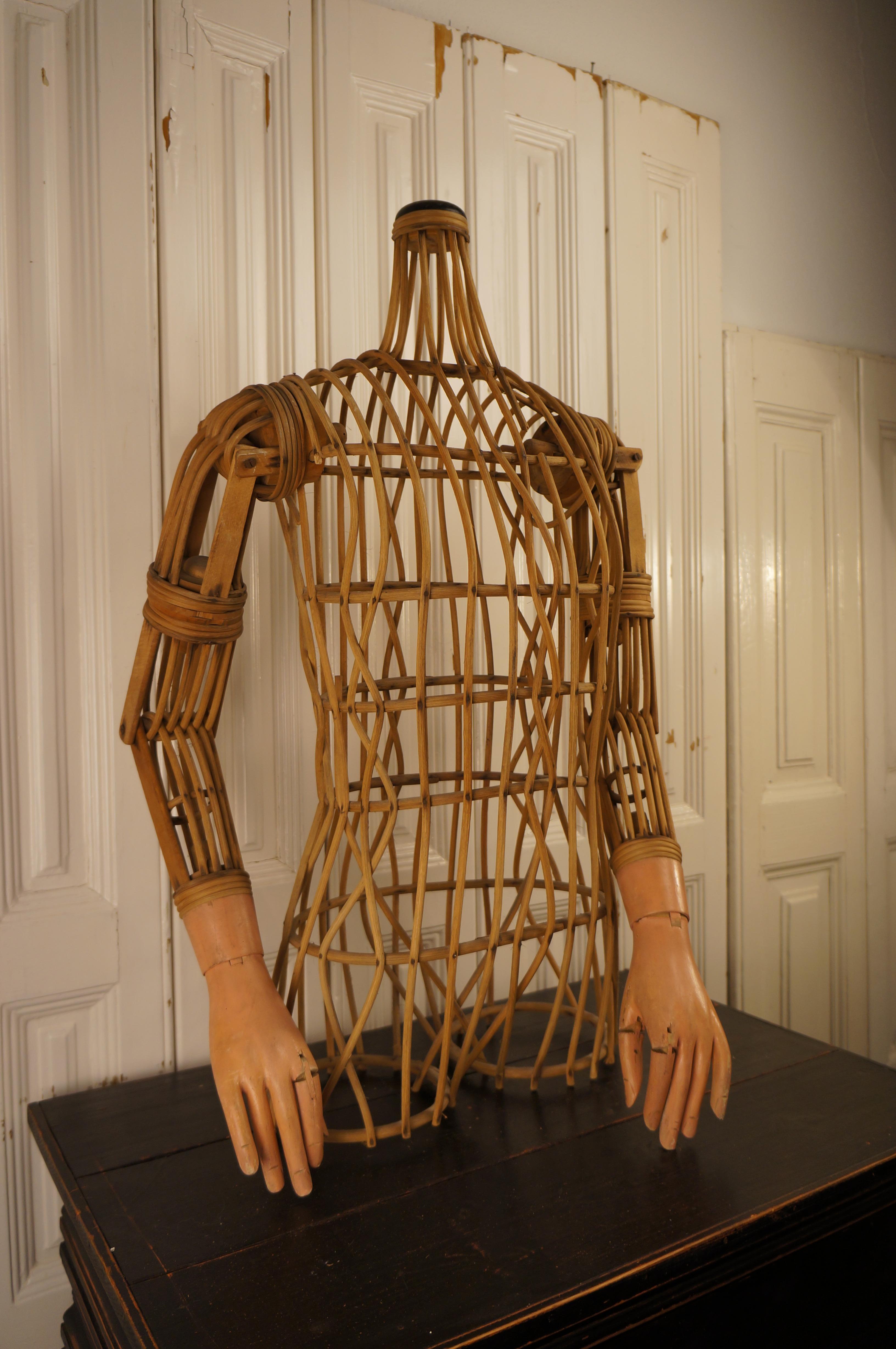 Artisan Rattan Mannequin Bust For Sale 4