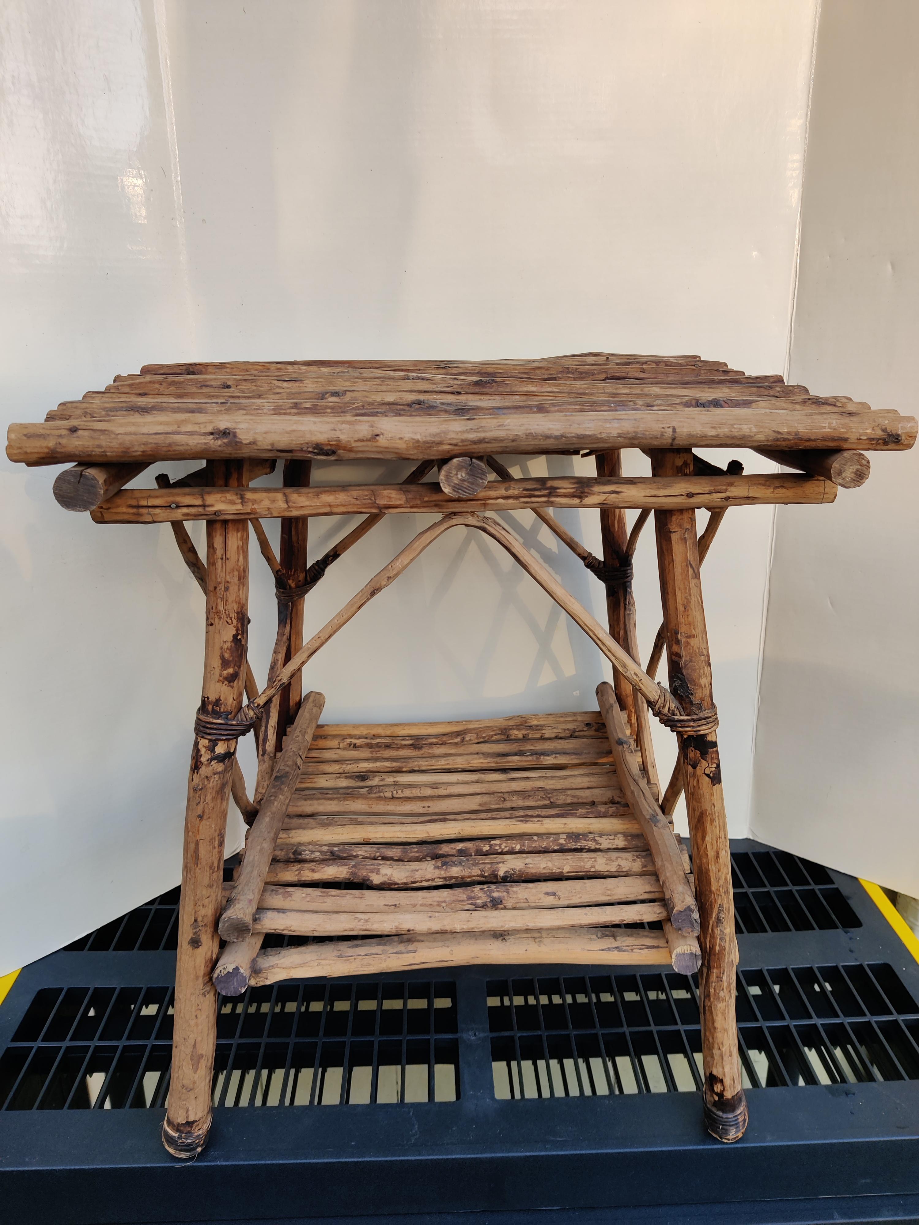Artisan Rustic Twig Table For Sale 6