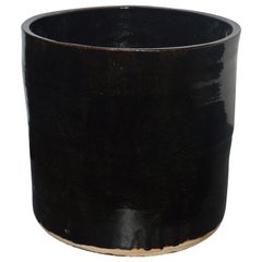 Artisan Series Glazed Terracotta Planter "Oscuro"
