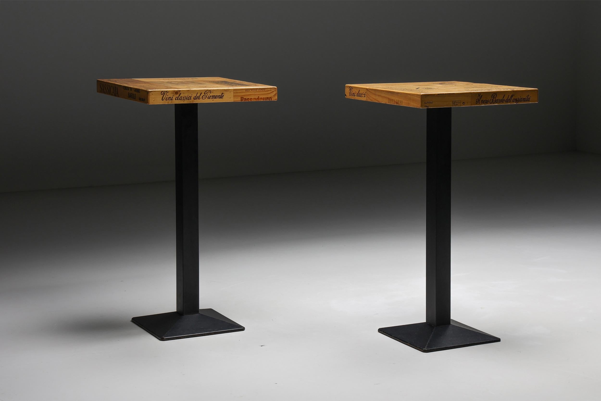 Artisan Tables Hautes Travail Belge, Early 2000s In Excellent Condition For Sale In Antwerp, BE