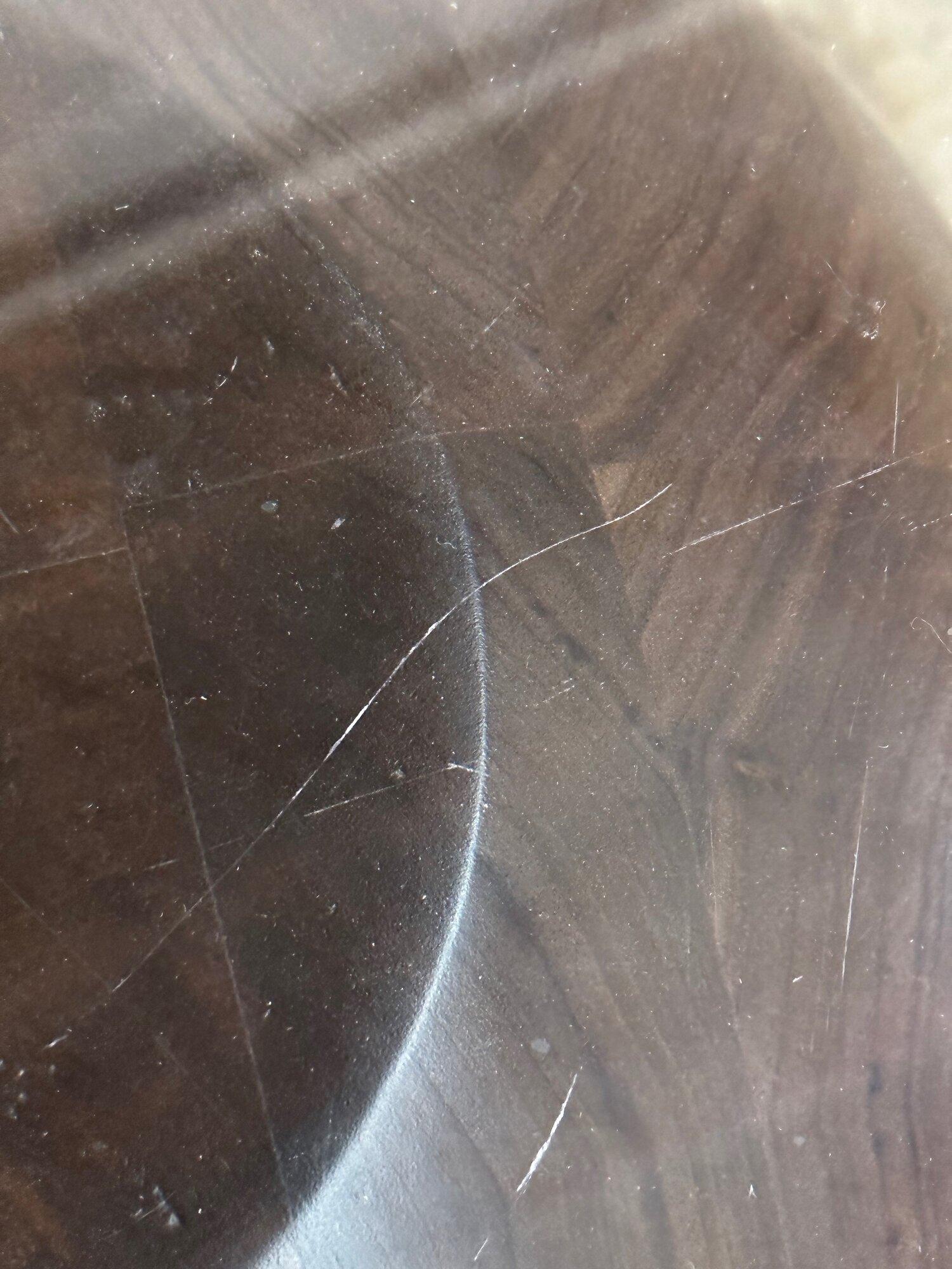 Glass Artisan walnut waterfall coffee table