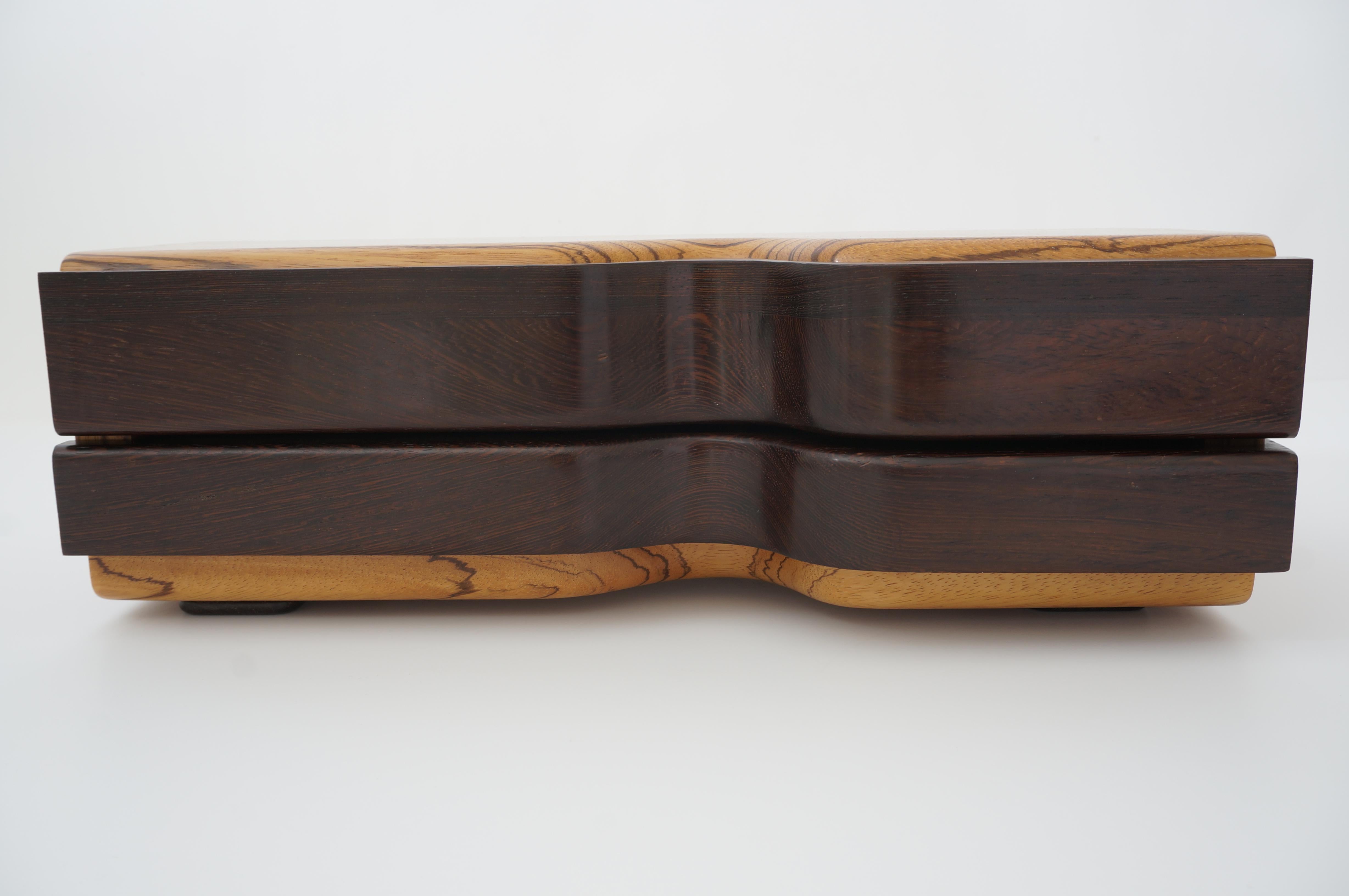 Hand-Crafted Artisan Wood Jewelry Box