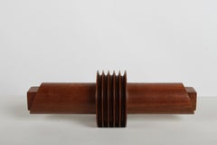 Artisan Woodworker Aspy Khambatta Studio Mahogany Sculptural Jewelry Box