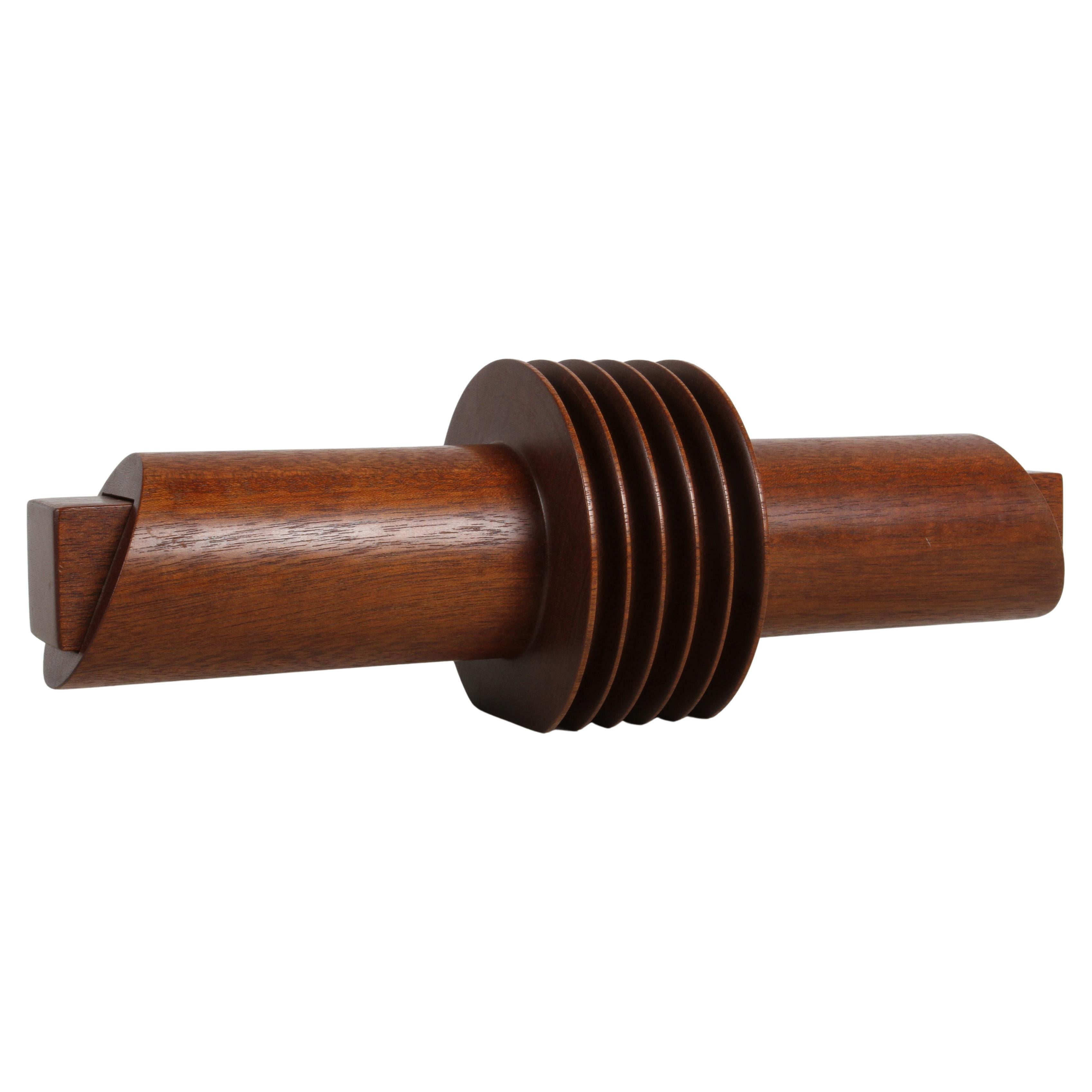 Artisan Woodworker Aspy Khambatta Studio Mahogany Sculptural Jewelry Box For Sale