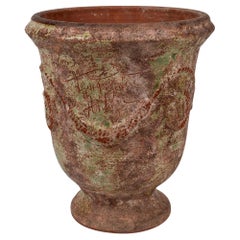 Artisanal Anduze Terracotta Garden Urn, France, 20th Century