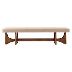 Artisanal Bench Series 72 in Special Walnut by Stamford Modern