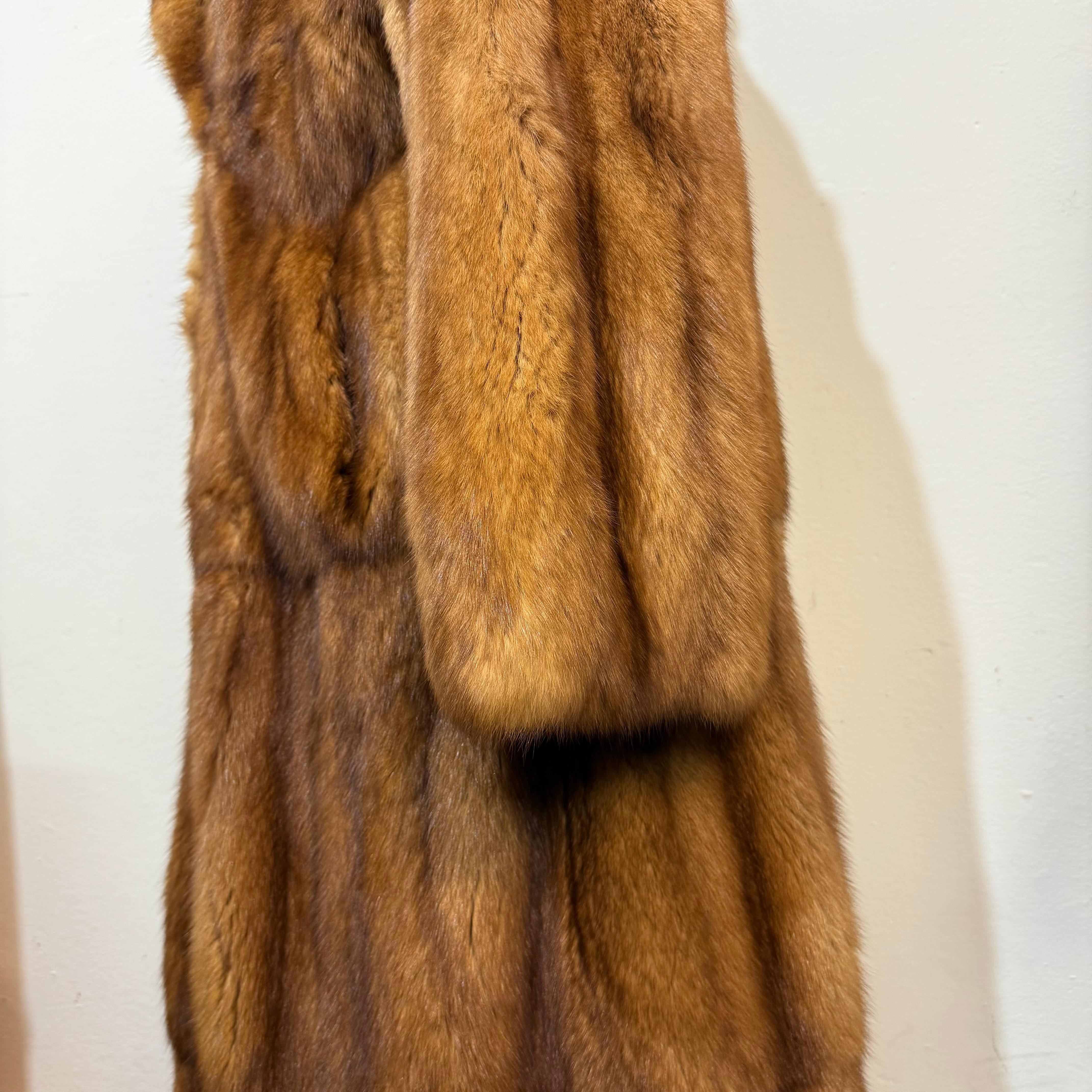 Artisanal Glalcé Sable Zibeline Long Fur Coat M 2
